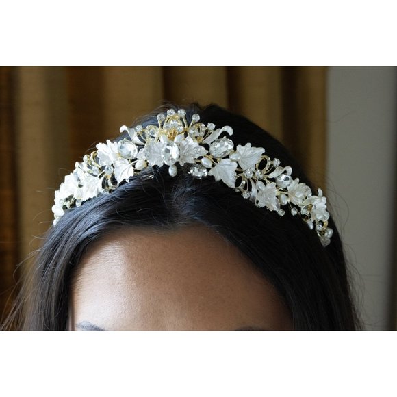 Bridal Headband Crystal, Wedding Headband, Wedding Tiara, Wedding Headpiece - Picture 7 of 10